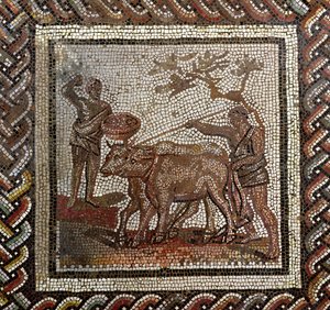 Arando, de Saint-Romain-en-Gal, Ródano-Alpes, Francia, siglo III d.C. (mosaico) de Roman
